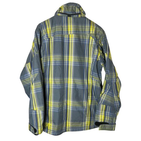 Obermeyer Yellow & Gray Plaid Men's Ski/Snowboard Teton Jacket Size M - Picture 2 of 10